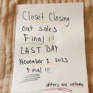Closing Closet